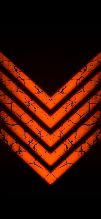 Orange, Interpol, Vector Graphics, These Four Walls, Amber. Wallpaper in 1080x2340 Resolution