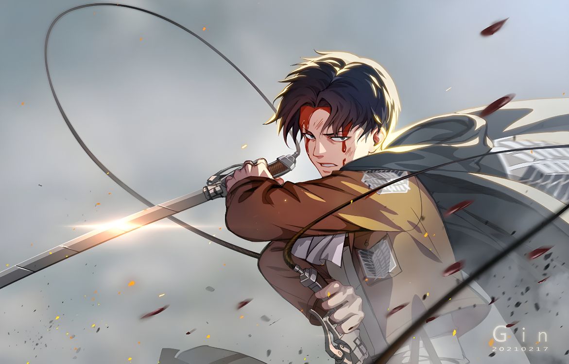 动画片, 攻击的巨人, Eren Yeager, 笠阿克曼, 套 壁纸 4800x3072 允许