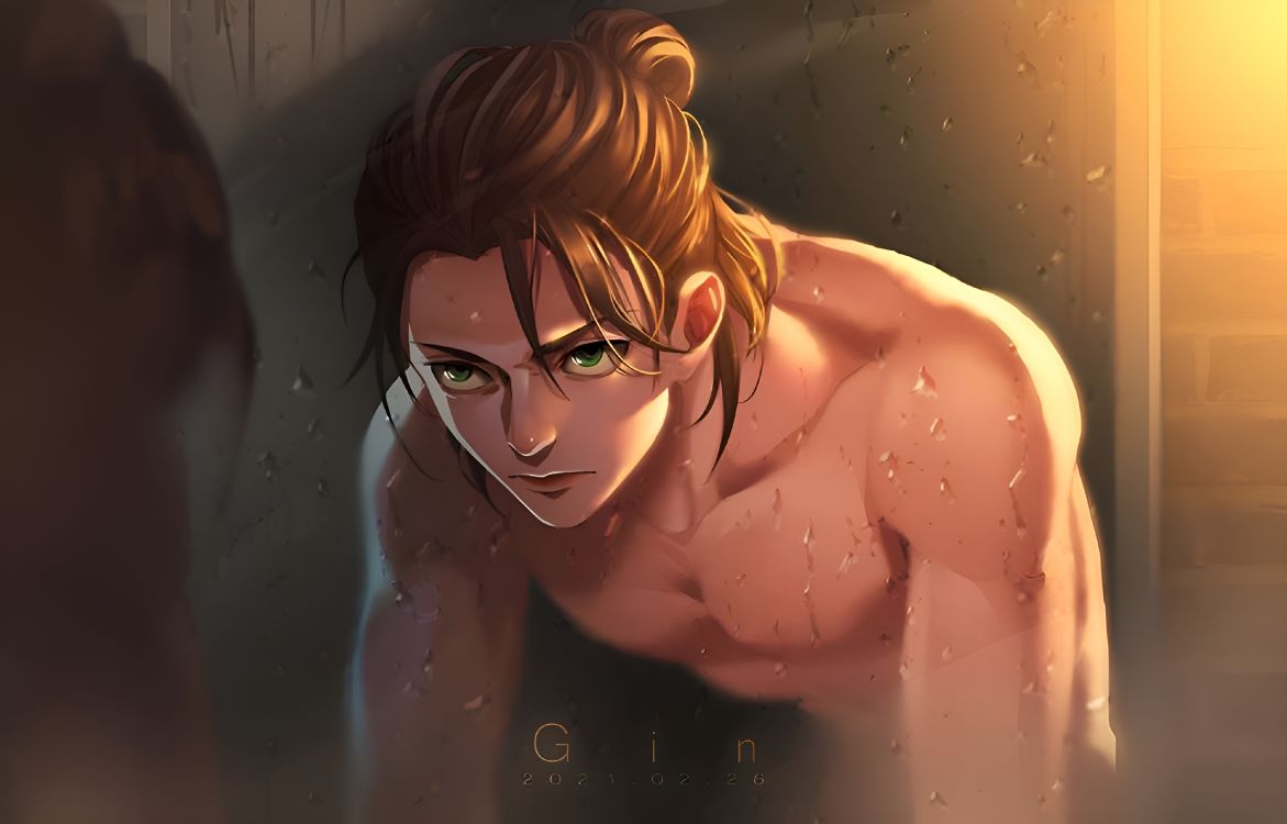 Cabeza, Eren Yeager, Ataque en Titán, Mikasa Ackerman, Ilustración. Wallpaper in 4000x2560 Resolution