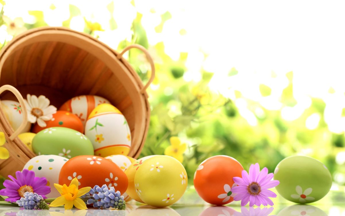 Conejito de Pascua, Huevo de Pascua, Canasta de Pascua, Pascua, Resurreccion. Wallpaper in 5950x3715 Resolution