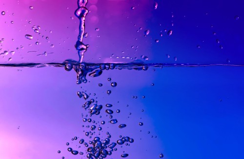 Image bubble, water, blue, liquid, purple