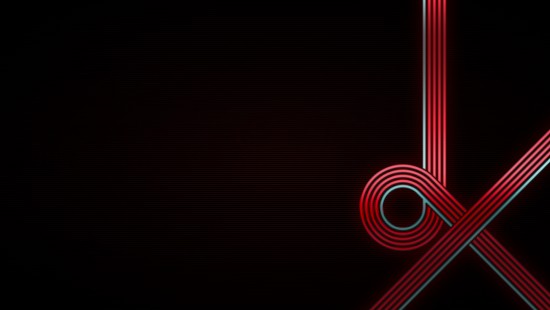 Image red and white spiral line