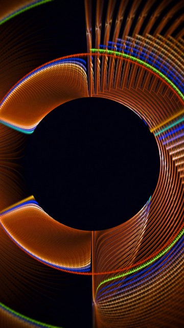 Image blue and white spiral light