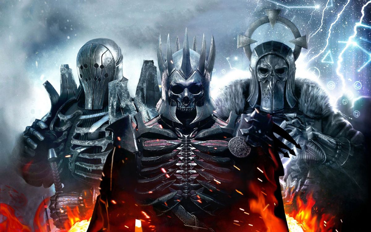 Schwarze Und Graue Monsterillustration. Wallpaper in 3840x2400 Resolution