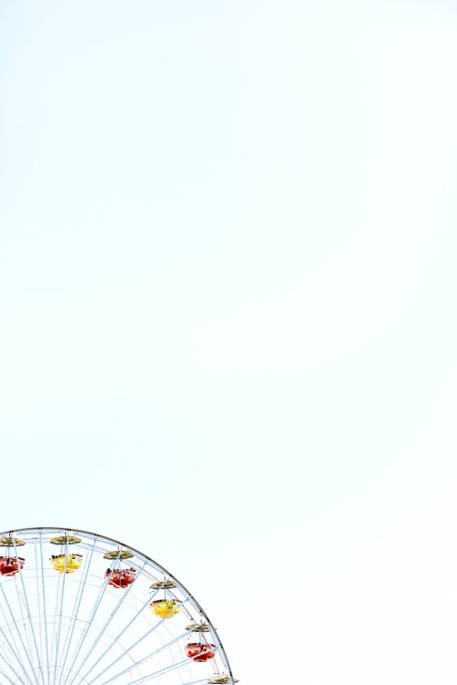 ferris wheel with white background