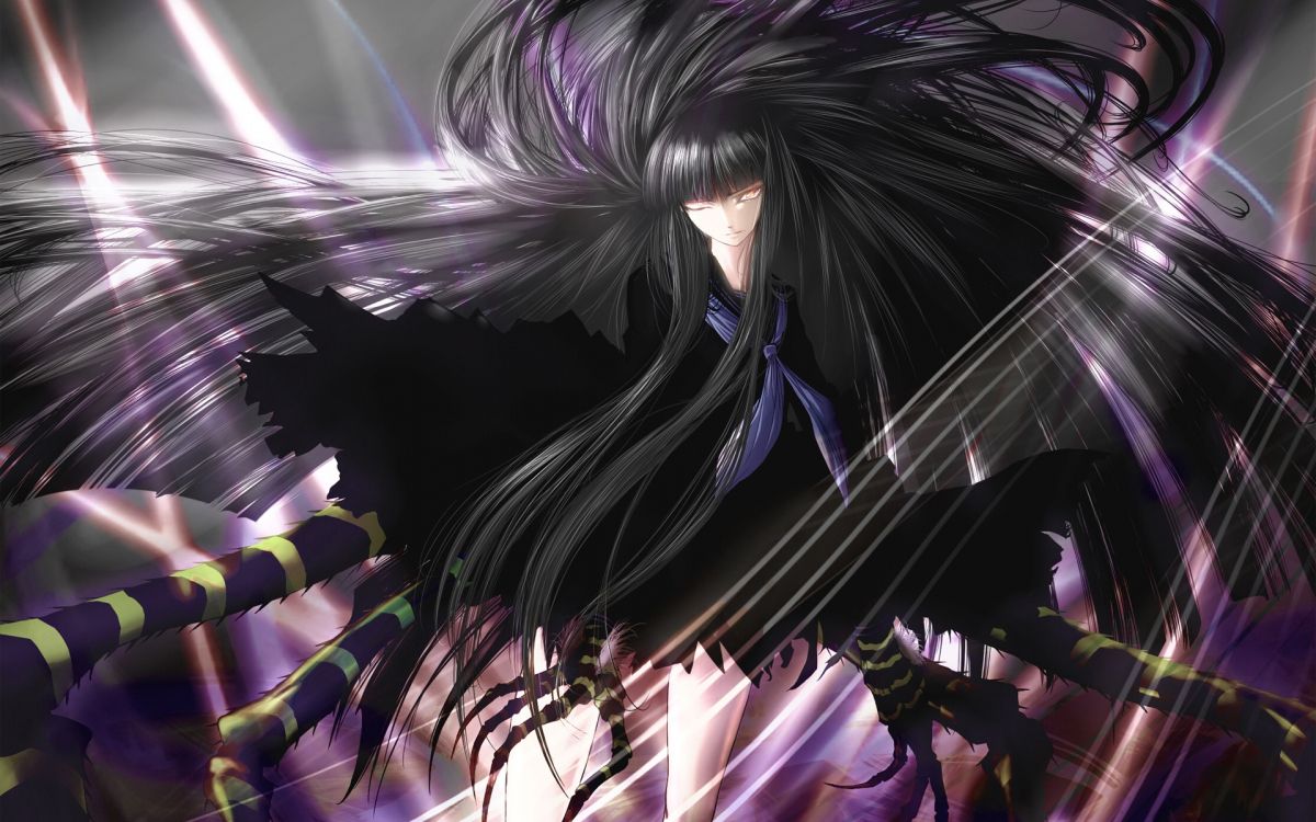 Personnage D'anime Féminin Aux Cheveux Violets. Wallpaper in 1920x1200 Resolution