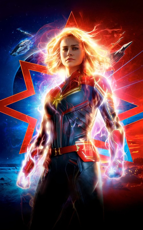 Image Brie Larson, Captain Marvel, Carol Danvers, marvel cinematic universe, superhero