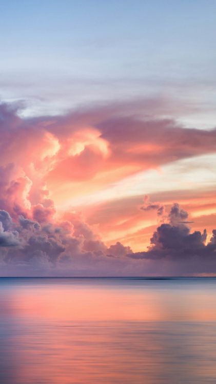 Paisaje de Nubes, la Pintura de Paisaje, Agua, Ambiente, Paisaje Natural. Wallpaper in 1440x2560 Resolution