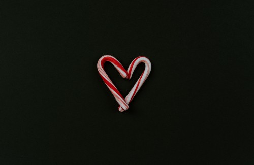 Image red and white candy cane