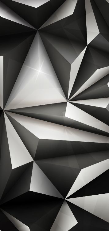 Geometrie, Dreieck, Äpfeln, Schwarz Und Weiß, Silber. Wallpaper in 1420x3000 Resolution