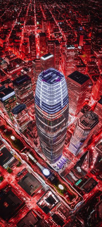 旧金山, 塔块, 城市设计, 城市景观, 红色的 壁纸 1351x3000 允许