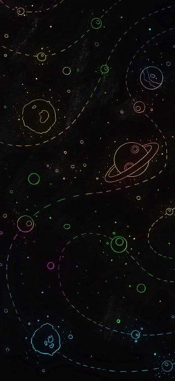 Ambiente, Anime Amino, Espacio, Circulo, Patrón. Wallpaper in 1080x2340 Resolution