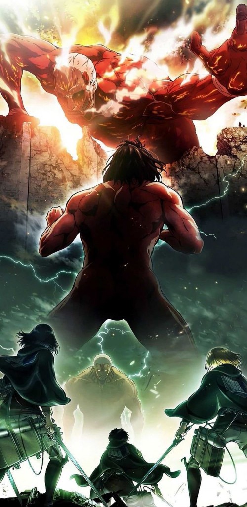 Image attack on titan, eren yeager, animated cartoon, light, nature