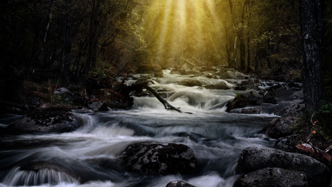 time lapse photography of river