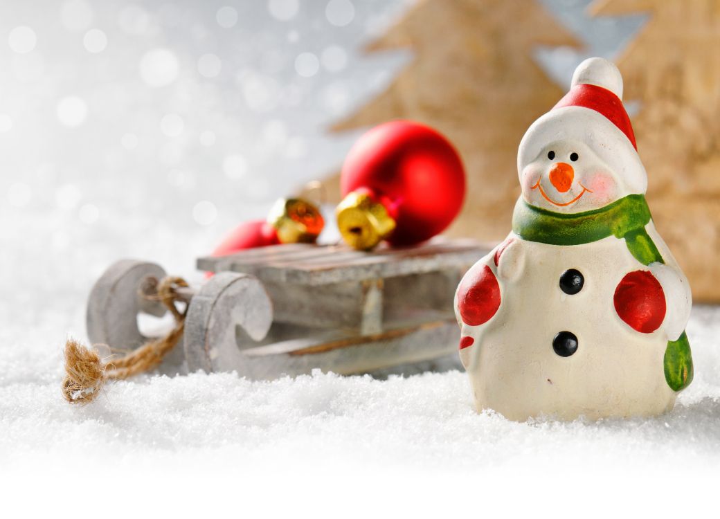 Christmas Day, Snowman, Holiday, Snow, Santa Claus. Wallpaper in 4288x3090 Resolution