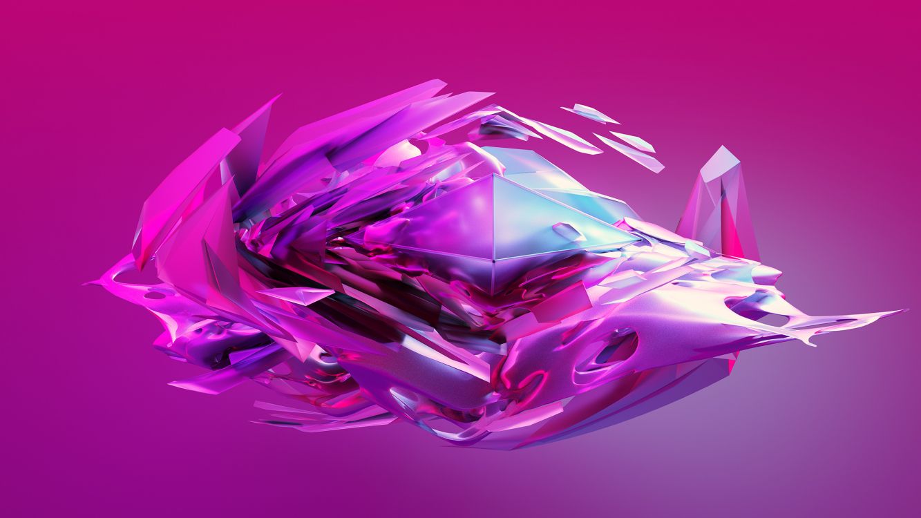 Peinture Abstraite Violette et Rose. Wallpaper in 2560x1440 Resolution