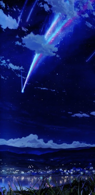 Image anime, atmosphere, blue, light, astronomical object