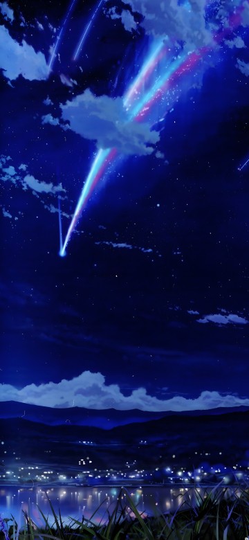 Image anime, atmosphere, blue, light, astronomical object