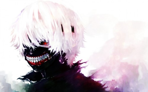 Image white haired male anime character