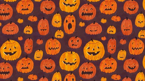 Image orange, Pumpkin, calabaza, pattern, halloween