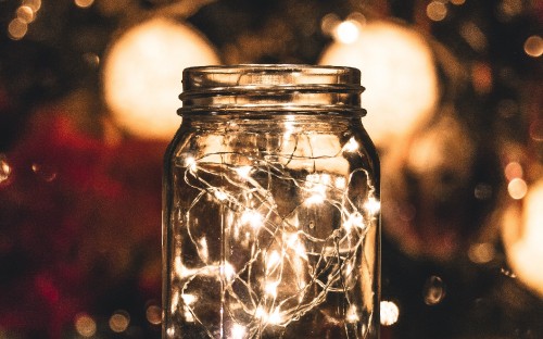 Image mason jar, light, lighting, drinkware, glass