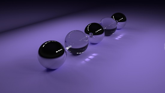 Image 3 round glass ball decors
