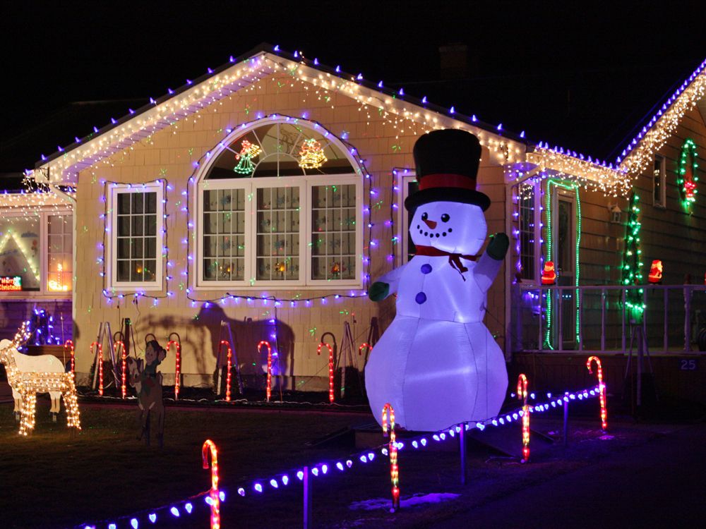 christmas lights, Christmas Day, night, christmas decoration, light