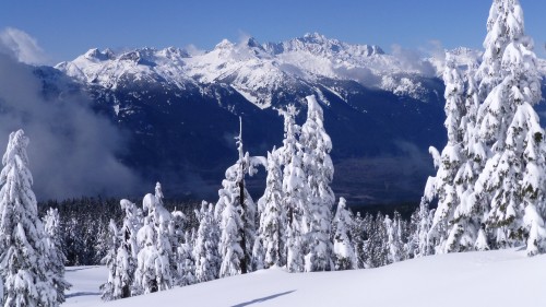 Image snow covered mountain during daytime