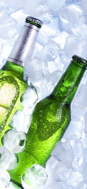 Bier, Eiswürfel, Eisbier, Eismaschine, Gr. Wallpaper in 1080x2340 Resolution