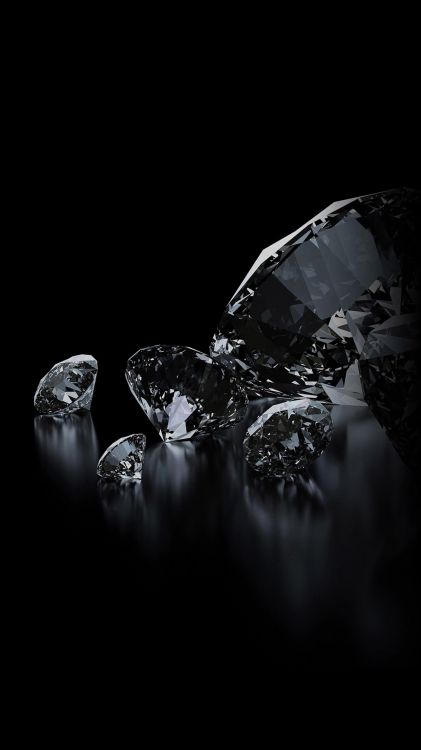 Diamant, Carbonado, Noir, Bijouterie, Anneau. Wallpaper in 1080x1920 Resolution