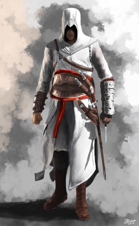 Assassins Creed, Ezio Auditore, Altar Ibn-LaAhad, Assassins Creed II, Knight. Wallpaper in 1600x2600 Resolution