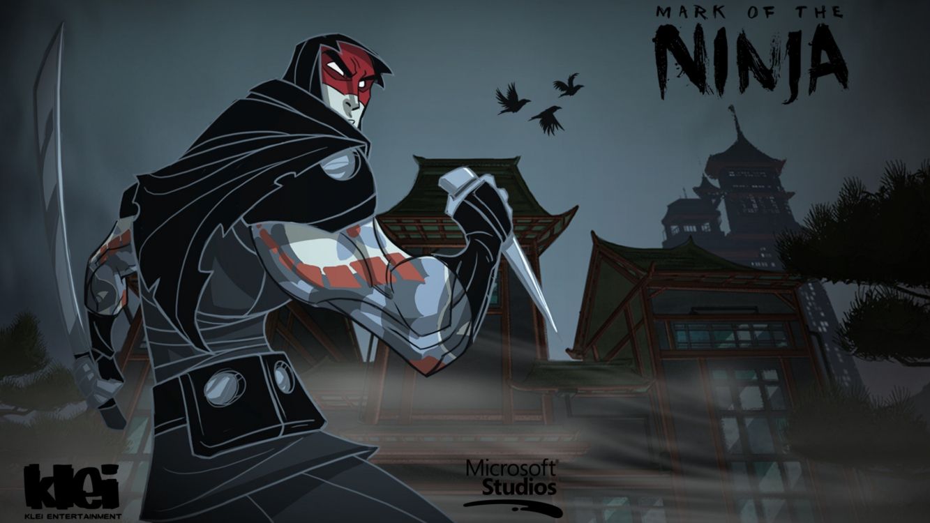 Stealth-Spiel, Ninja, Plattformspiel, Pc-Spiel, Cartoon. Wallpaper in 2560x1440 Resolution