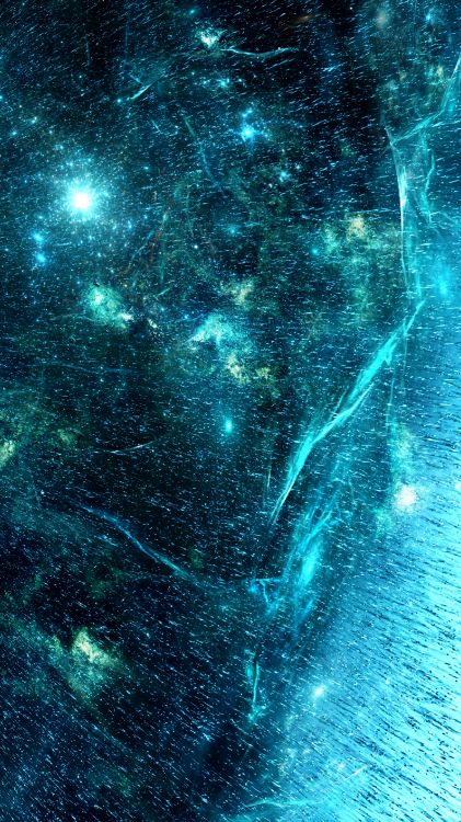 Pintura Abstracta Azul y Blanca. Wallpaper in 2160x3840 Resolution