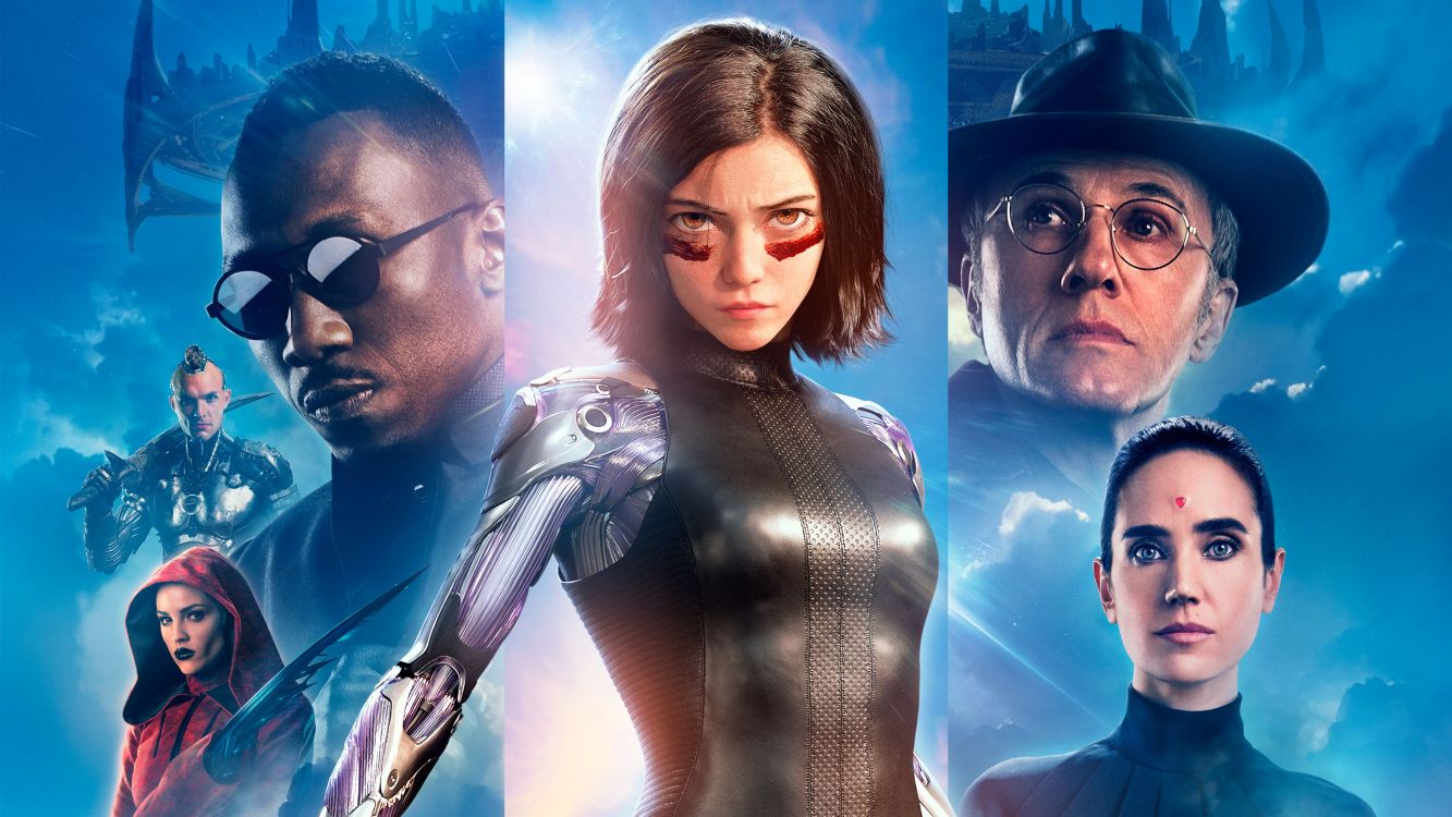 Alita Battle Angel Suite, James Cameron, Robert Rodriguez, Rosa Salazar, Jai Courtney. Wallpaper in 3840x2160 Resolution
