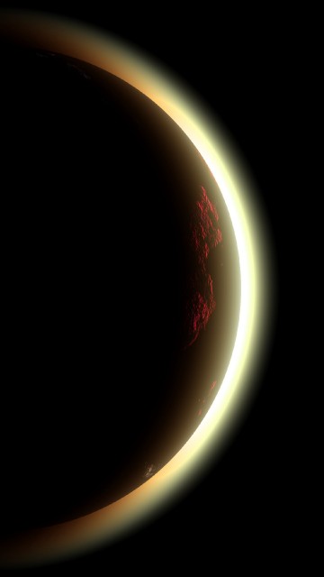 Image white and red round frame