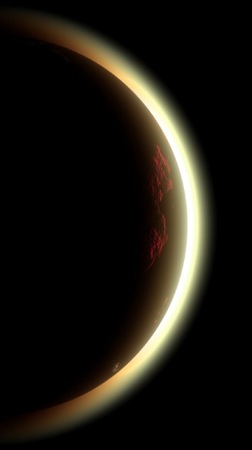 Image white and red round frame