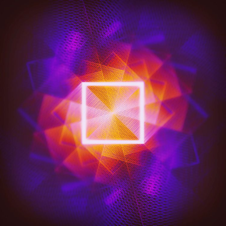 Fond D'écran Numérique Violet et Blanc. Wallpaper in 3600x3600 Resolution