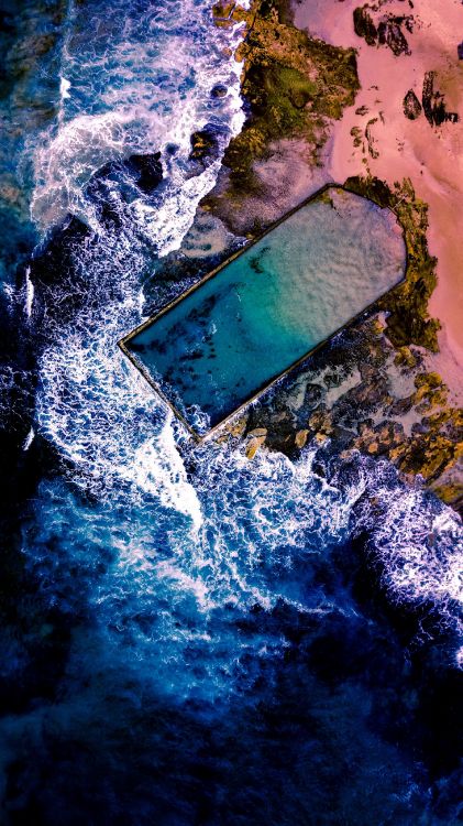 Natur, Wasser, Wasserressourcen, Blau, Wasserlauf. Wallpaper in 1800x3200 Resolution