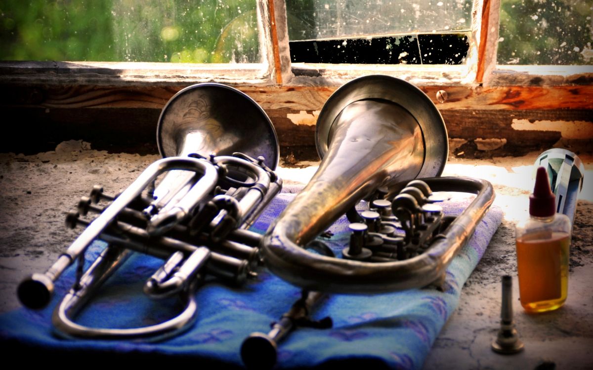 Euphonium, Trumpet, Brass Instrument, Mellophone, Wind Instrument. Wallpaper in 2560x1600 Resolution