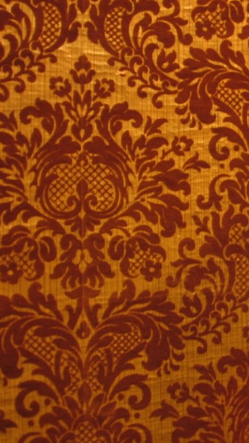 Image brown and beige floral textile