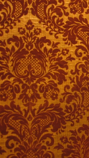 Image brown and beige floral textile