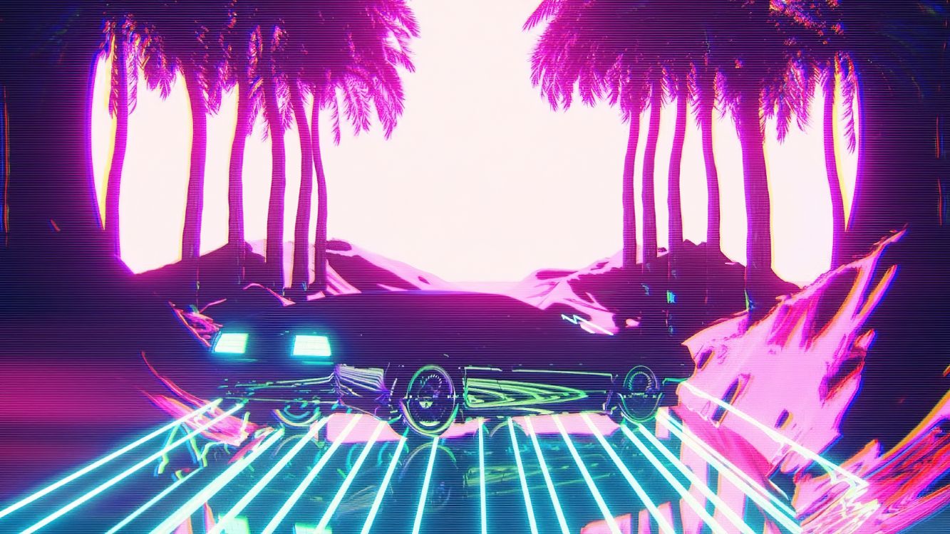 Cyberpunk, Cyberpunk 2077, Cyberpunk 2020, Vaporwave, Synthwave Rétro. Wallpaper in 2048x1152 Resolution