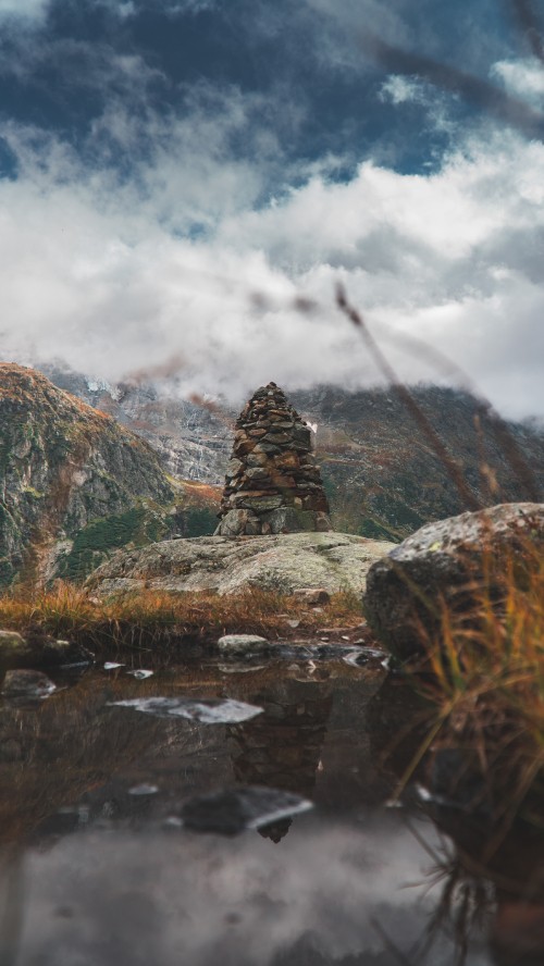 Image nature, cloud, mountain, rock, wilderness