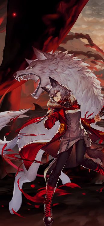 Projet Arknight Rouge, Chevaliers, Cartoon, Art, Événement. Wallpaper in 1080x2340 Resolution