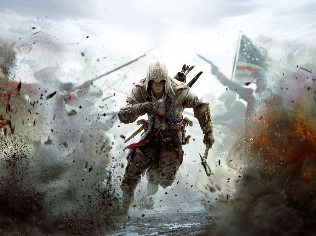 Assassins Creed 3, Assassins Creed III, Assassins Creed II, Ubisoft, Illustration. Wallpaper in 9382x7000 Resolution