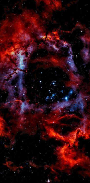 发射星云, 明星, 天文, 天文学, 开放的集群 壁纸 2267x4616 允许