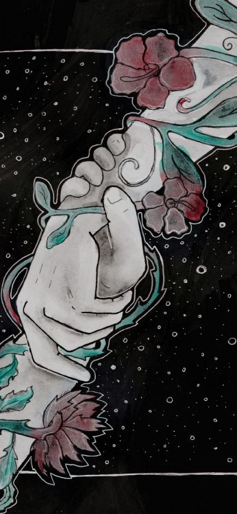 Cartoon, Azure, Geste, Kunst, Malerei. Wallpaper in 1080x2340 Resolution