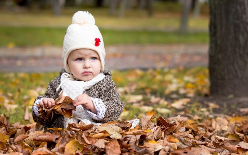 Image infant, child, autumn, tree, girl