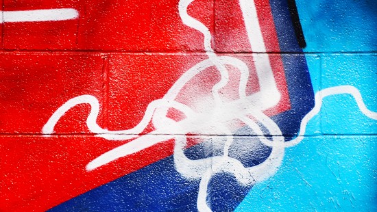 Image red white and blue textile