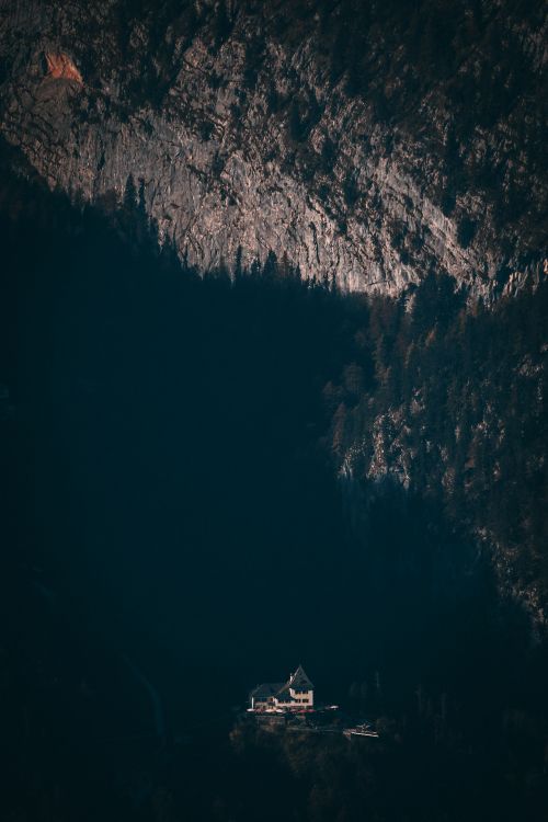 mountain, water, blue, cloud, atmosphere